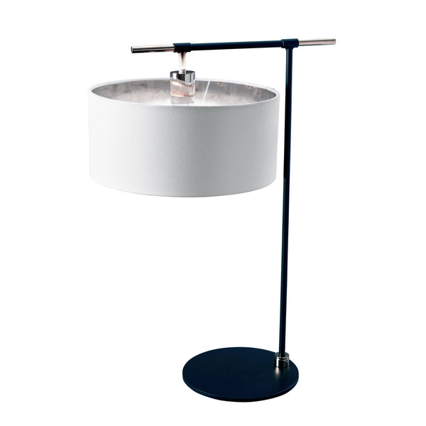 Balance Table Lamp in Black and Polished Nickel