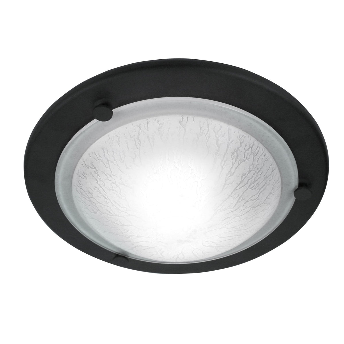 Berwick Flush Ceiling Light in Black
