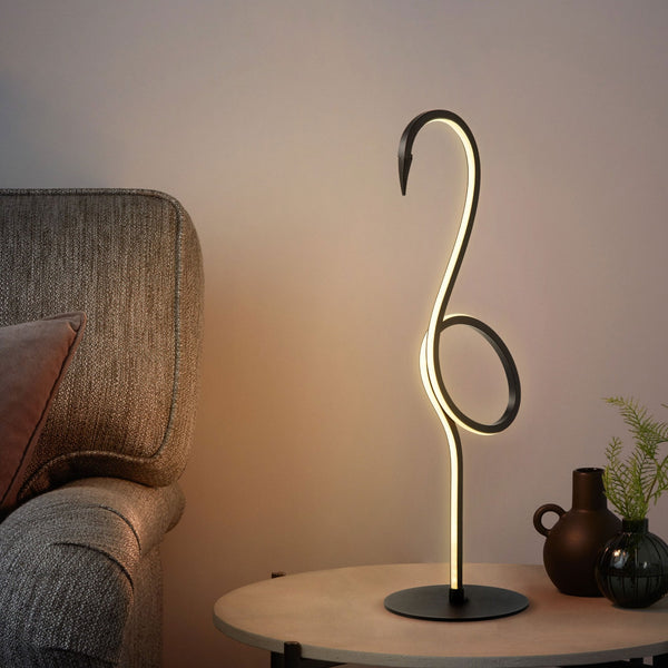 Flamingo LED Table Lamp in a Black Finish