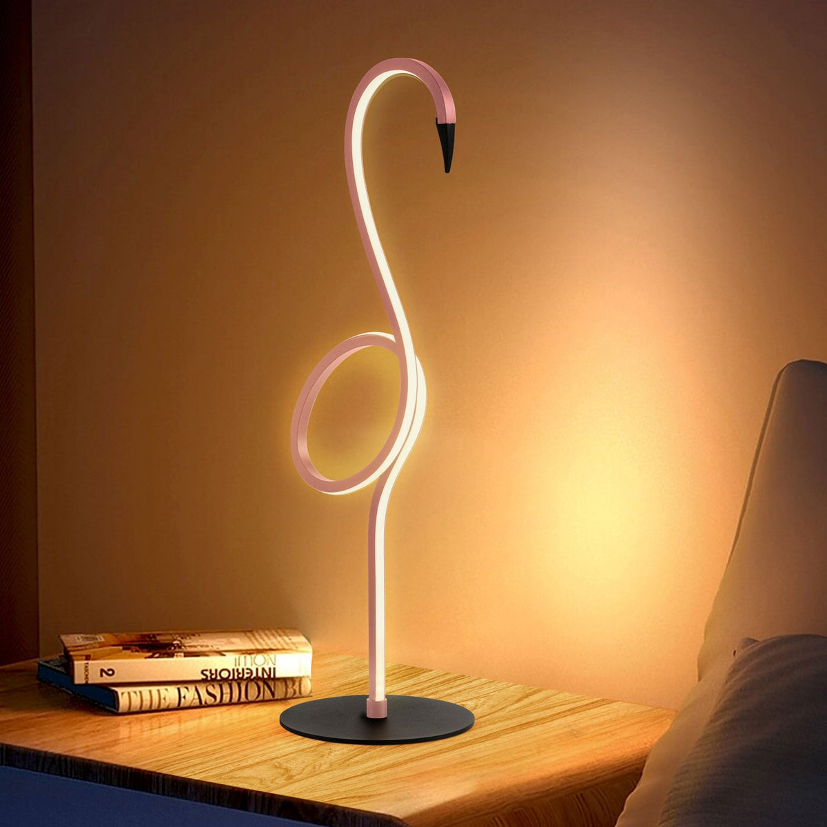 Flamingo LED Table Lamp in a Pink Finish