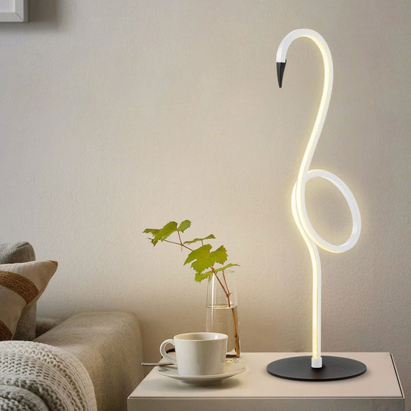 Flamingo LED Table Lamp in a White Finish