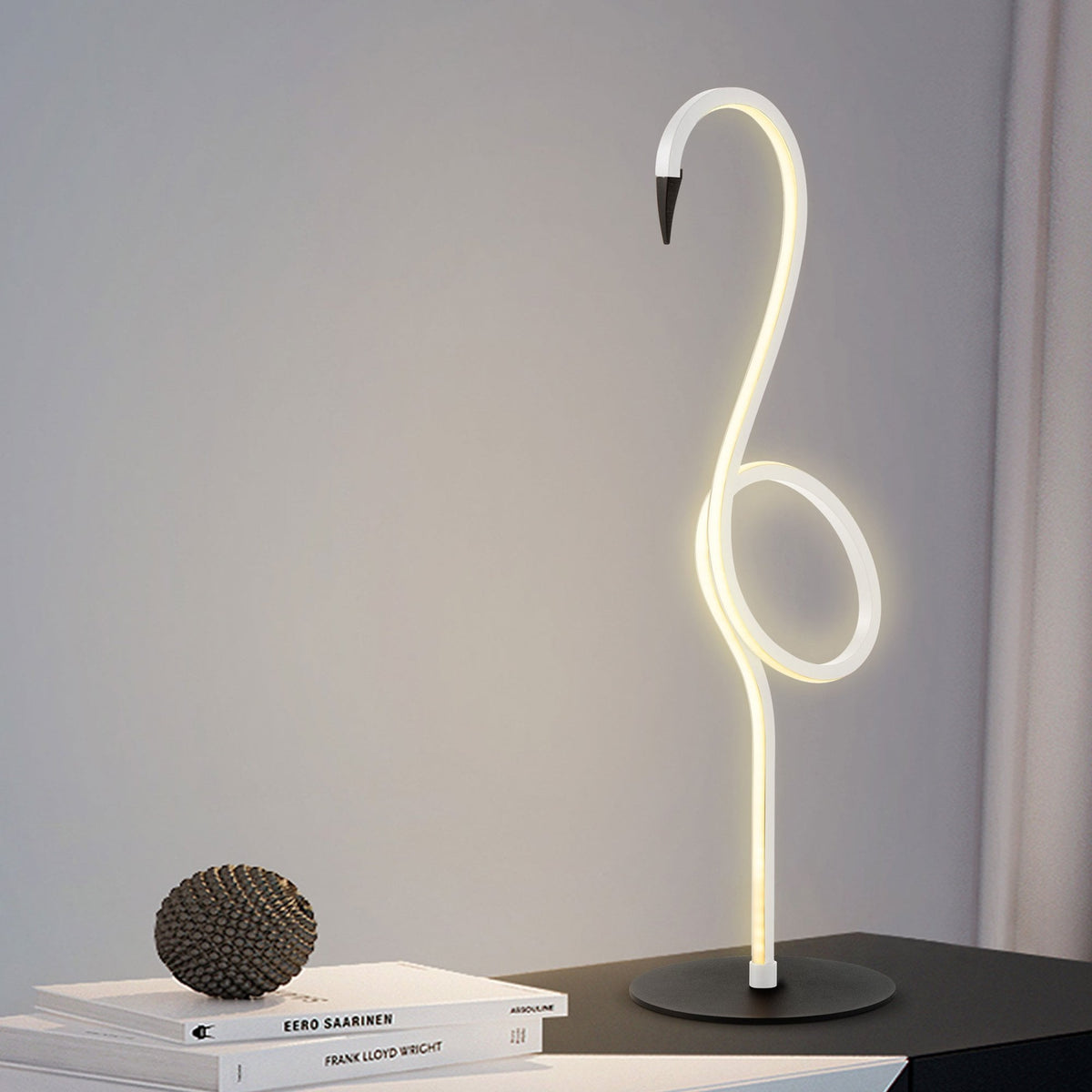 Flamingo LED Table Lamp in a White Finish