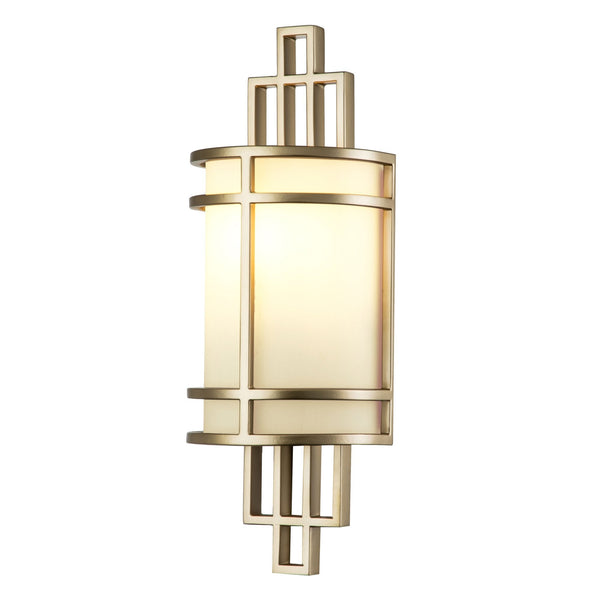 Fusion Single Wall Light in Painted Natural Brass