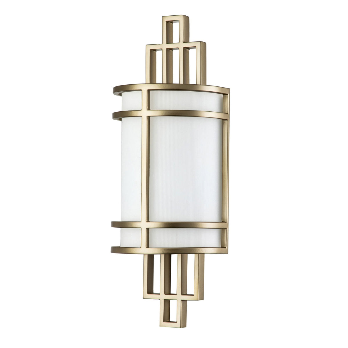 Fusion Single Wall Light in Painted Natural Brass