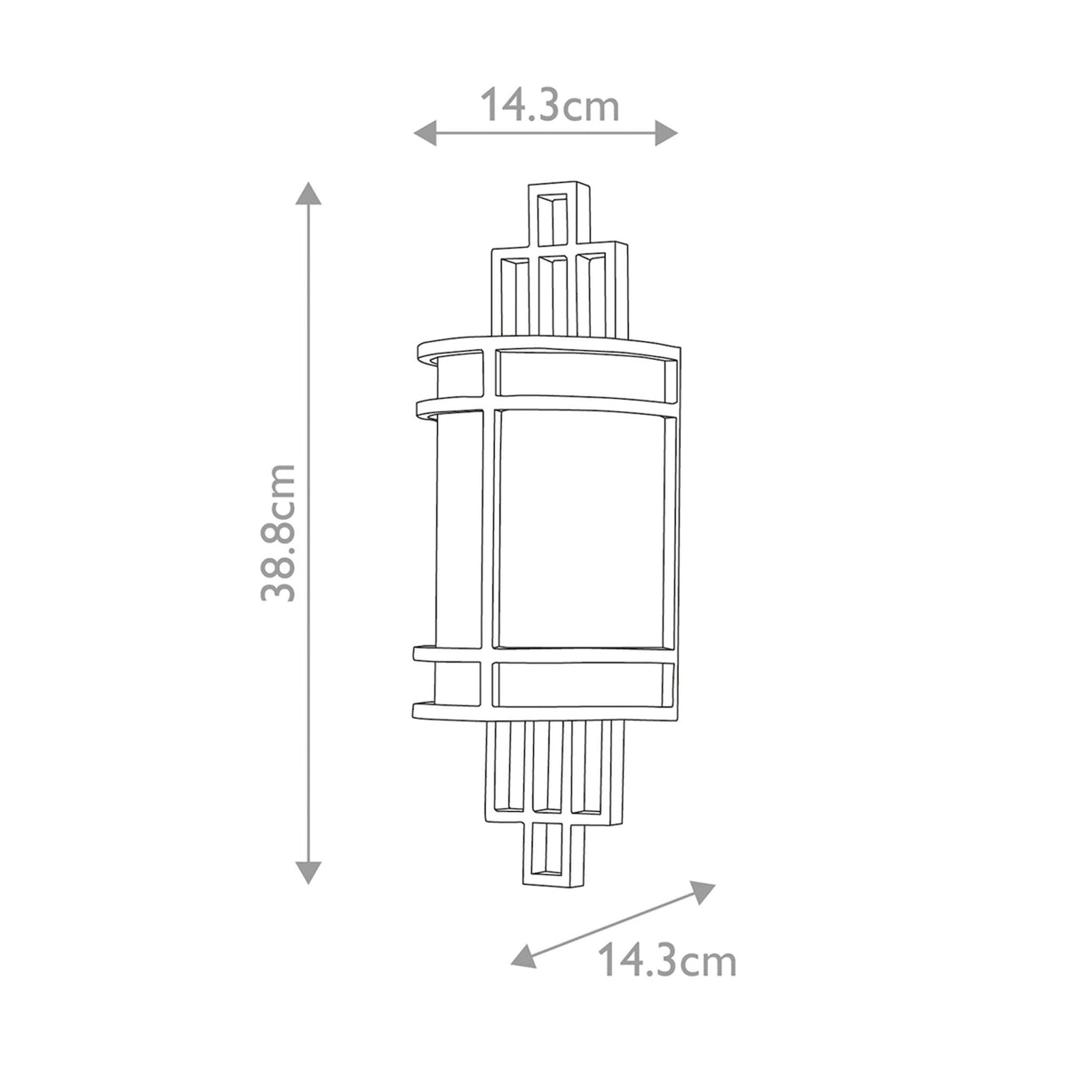 Fusion Single Wall Light in Painted Natural Brass