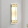 Fusion Tall Wall Light in Painted Natural Brass