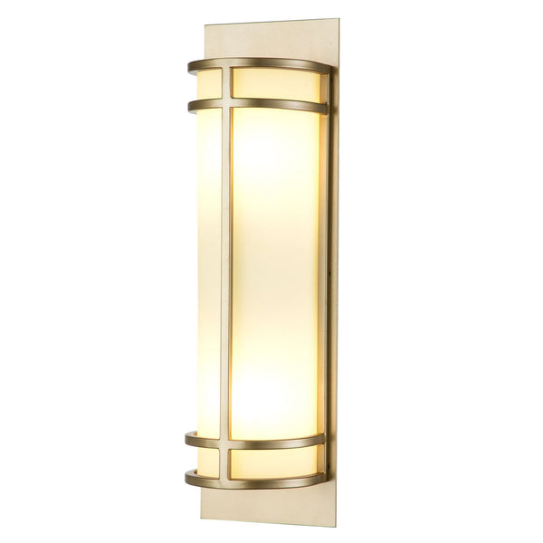 Fusion Tall Wall Light in Painted Natural Brass