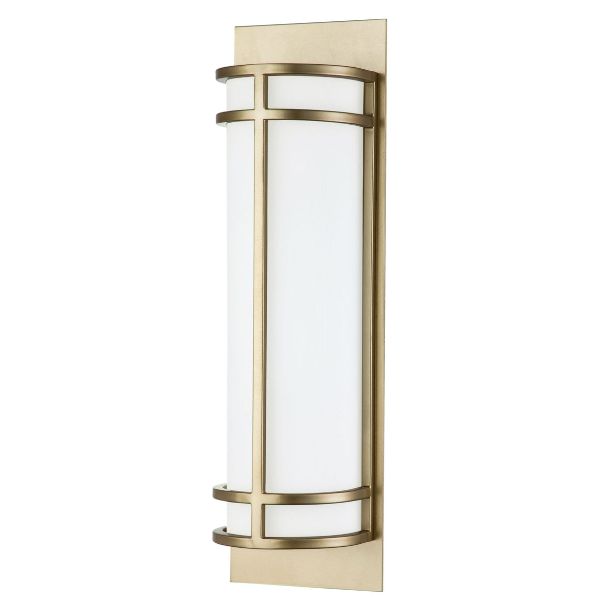 Fusion Tall Wall Light in Painted Natural Brass