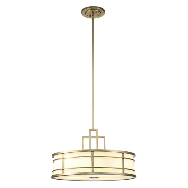 Fusion Pendant Light in Painted Natural Brass