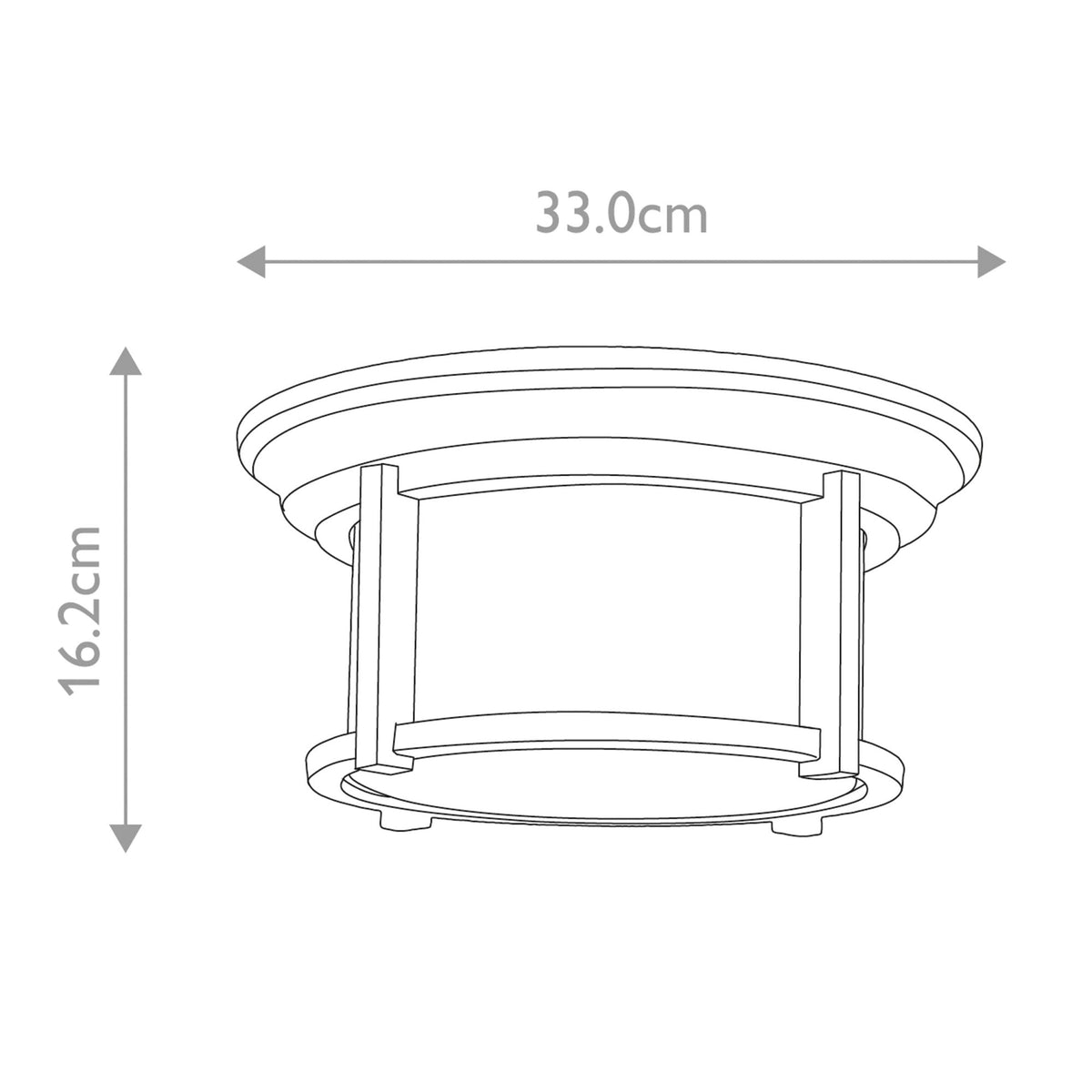 Merrill Flush Mount Light in Black with Clear Seeded Glass