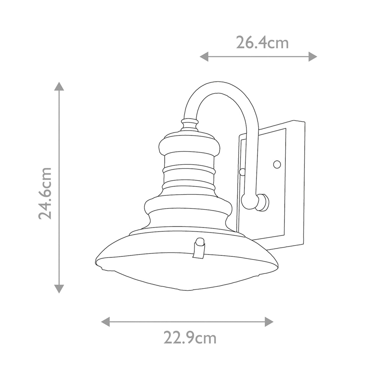 Redding Station Small Wall Lantern in Painted Distressed Bronze