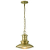 Redding Station Medium Pendant Chain Lantern in Painted Distressed Bronze