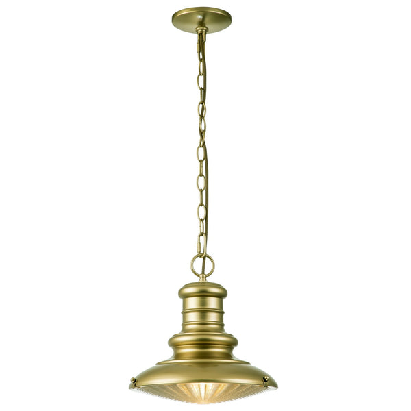Redding Station Medium Pendant Chain Lantern in Painted Distressed Bronze