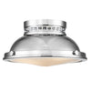 Amelia Flush Ceiling Light in Polished Chrome with Glass Diffuser