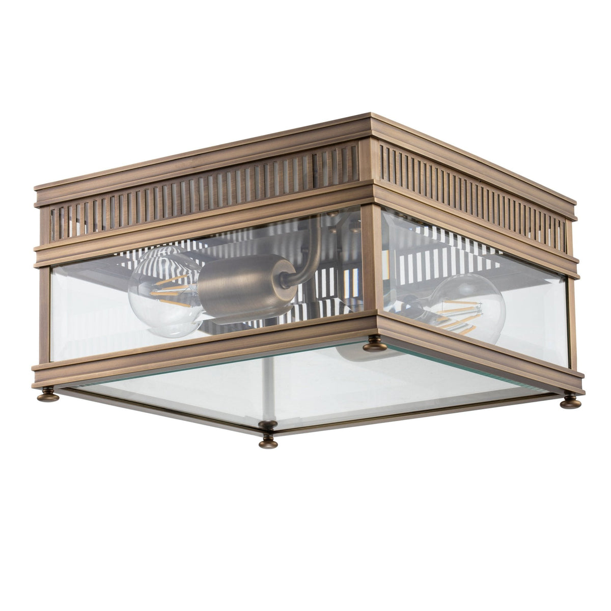 Holborn Coastal IP44 Exterior Ceiling Light in Dark Bronze