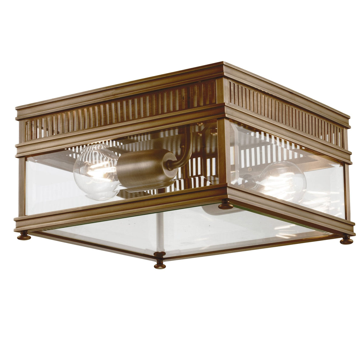 Holborn Coastal IP44 Exterior Ceiling Light in Dark Bronze