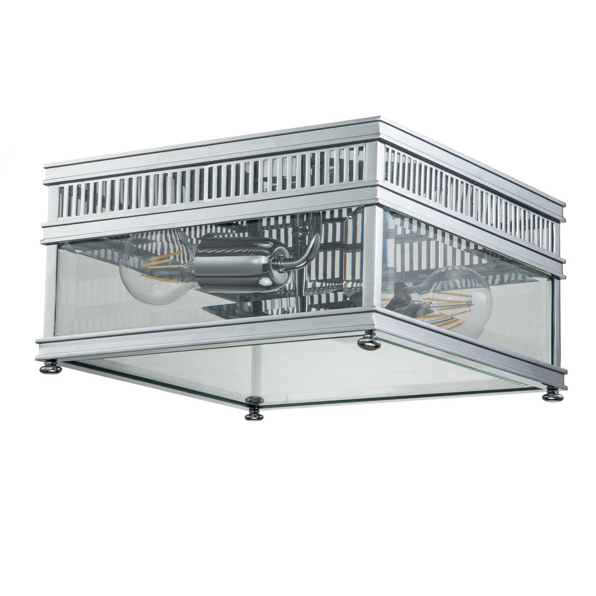 Holborn Coastal IP44 Exterior Ceiling Light in Polished Chrome