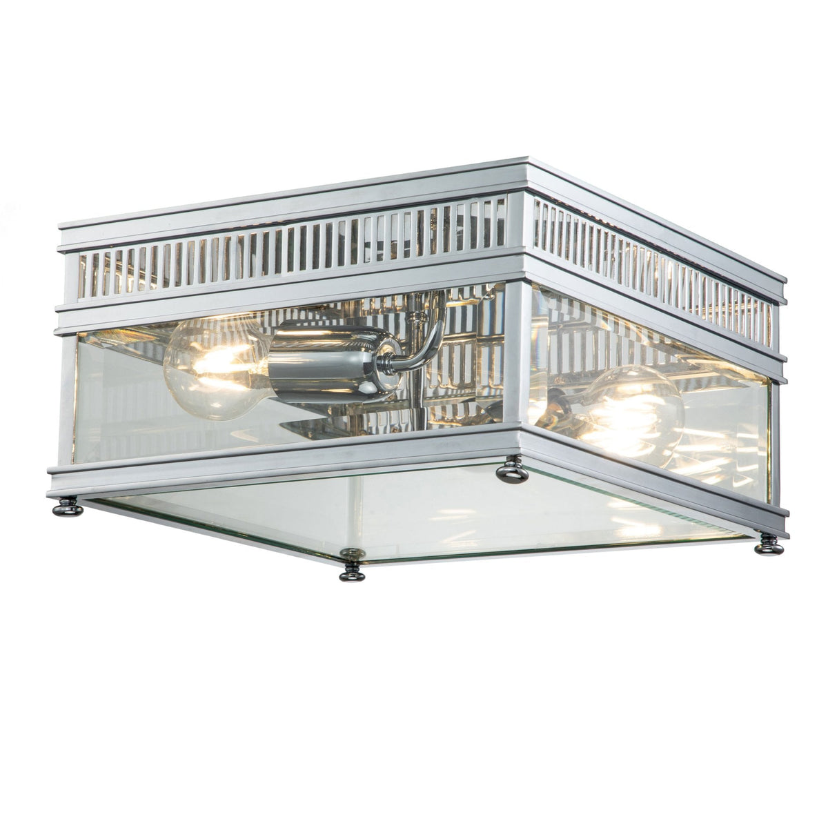 Holborn Coastal IP44 Exterior Ceiling Light in Polished Chrome
