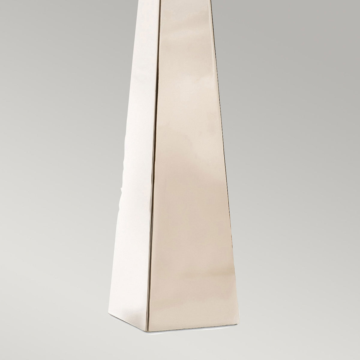 Ascent Table Lamp in Polished Nickel with Black Faux Silk Hard Backed Shade