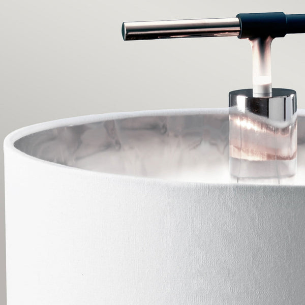 Balance Table Lamp in Black and Polished Nickel