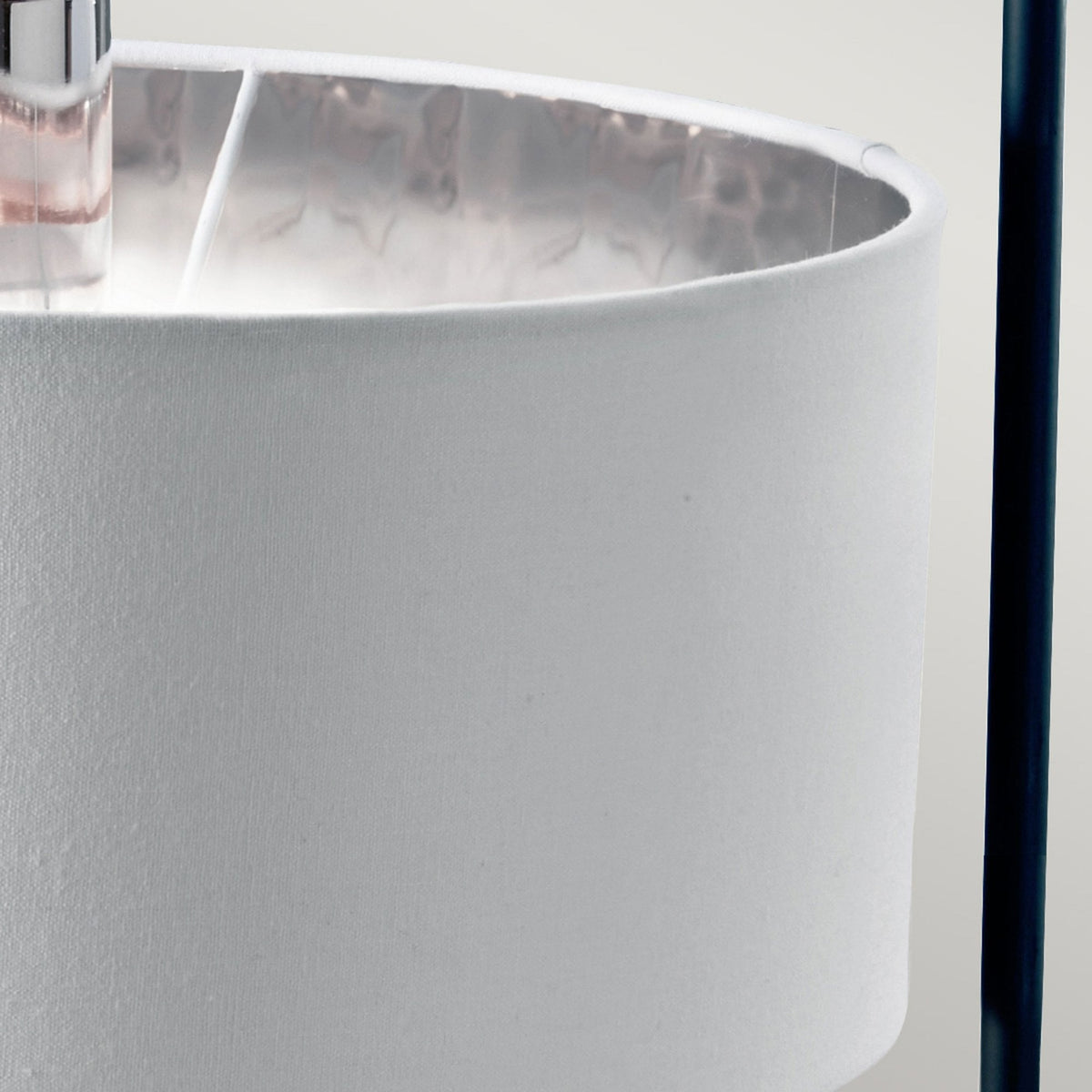 Balance Table Lamp in Black and Polished Nickel