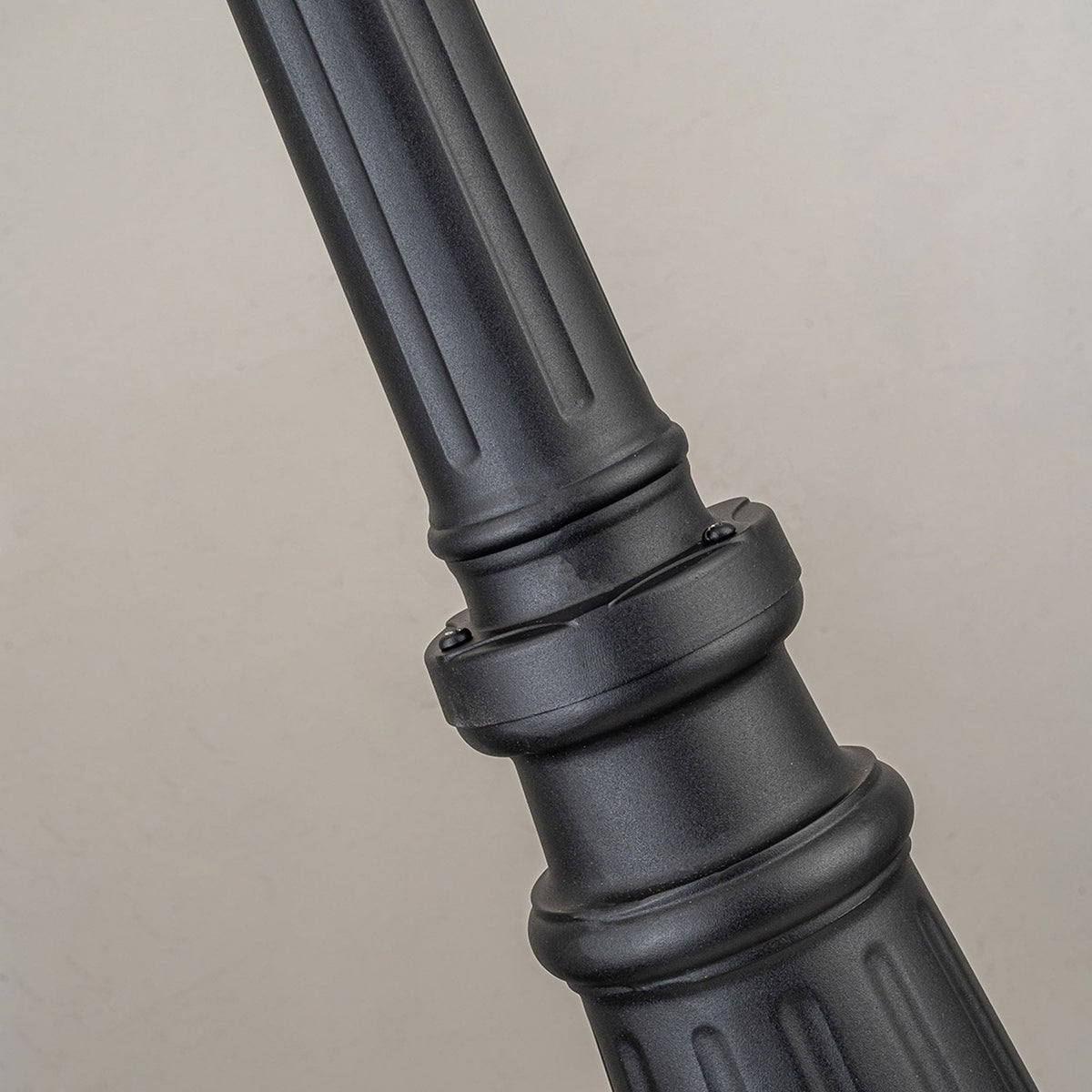 Bayview Large IP44 Lamp Post in Black with Clear Bevelled Glass