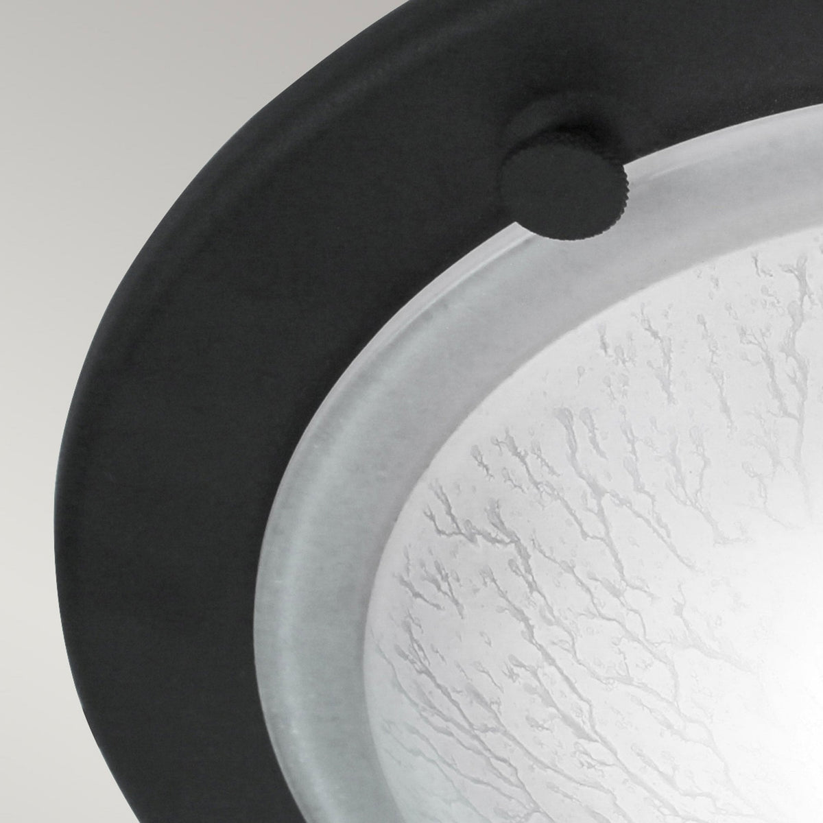 Berwick Flush Ceiling Light in Black