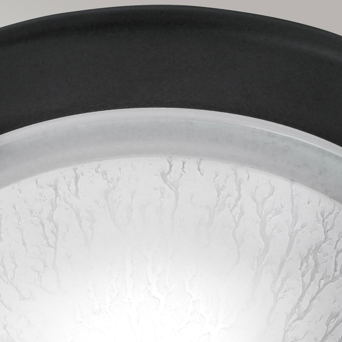 Berwick Flush Ceiling Light in Black