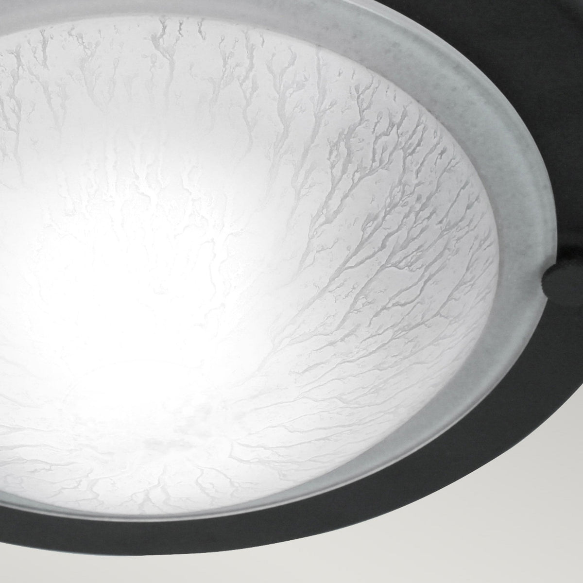 Berwick Flush Ceiling Light in Black