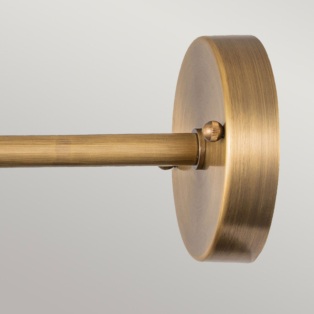 Chiswick IP44 Wall Sign Light in Antique Brass with Clear Prismatic Glass