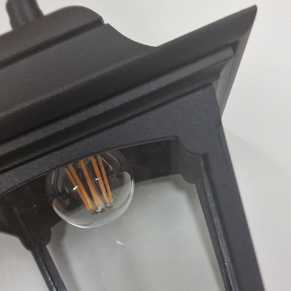 Chapel IP44 Pendant Chain Lantern in Black