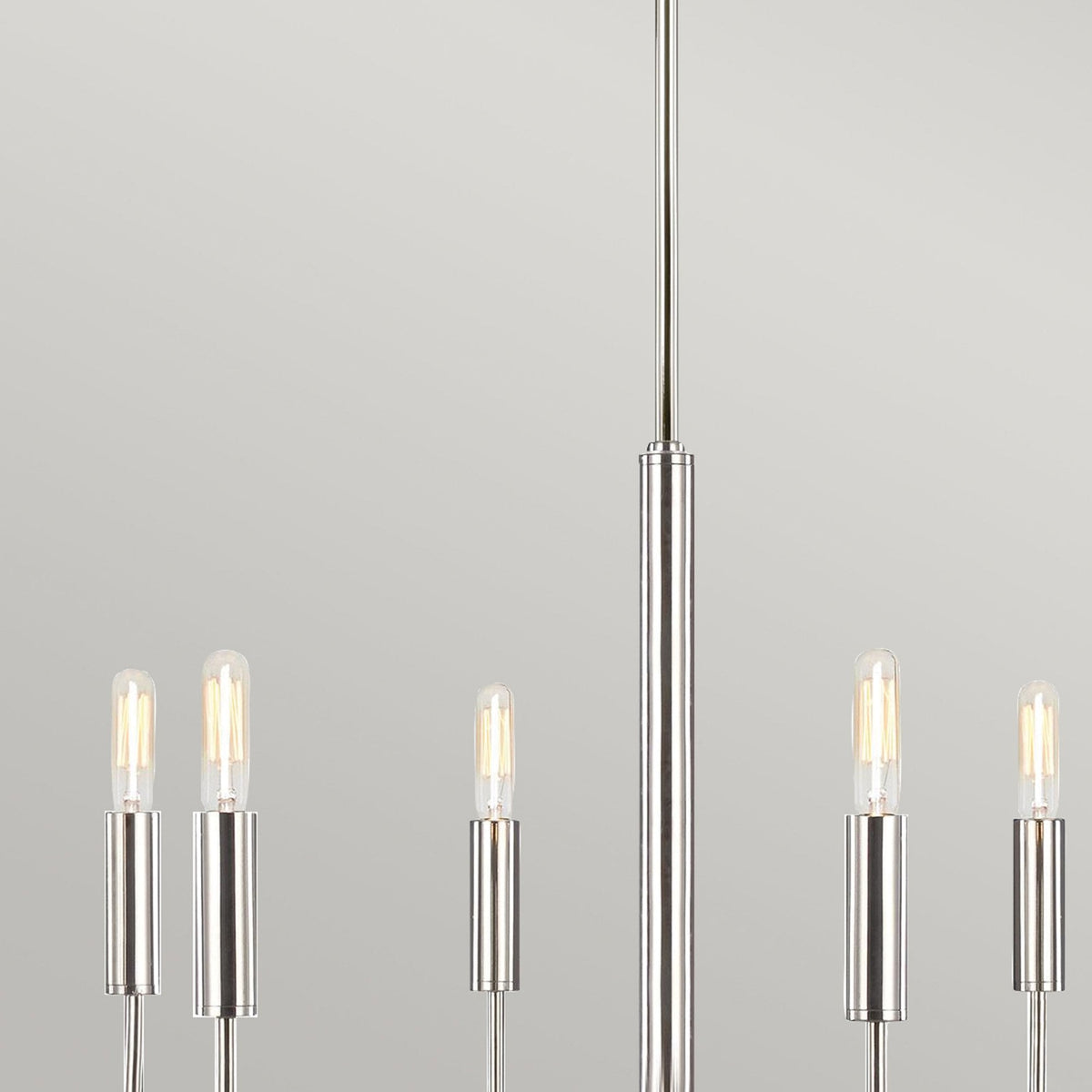 Brianna 6 Light Chandelier in Polished Nickel