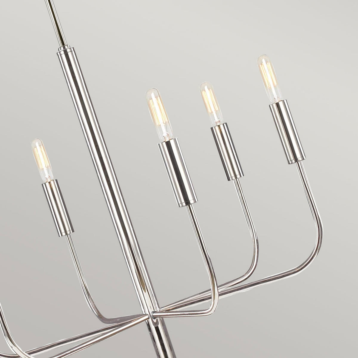 Brianna 6 Light Chandelier in Polished Nickel