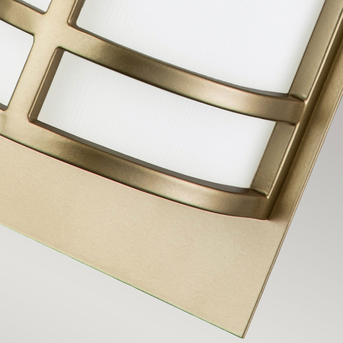 Fusion Tall Wall Light in Painted Natural Brass
