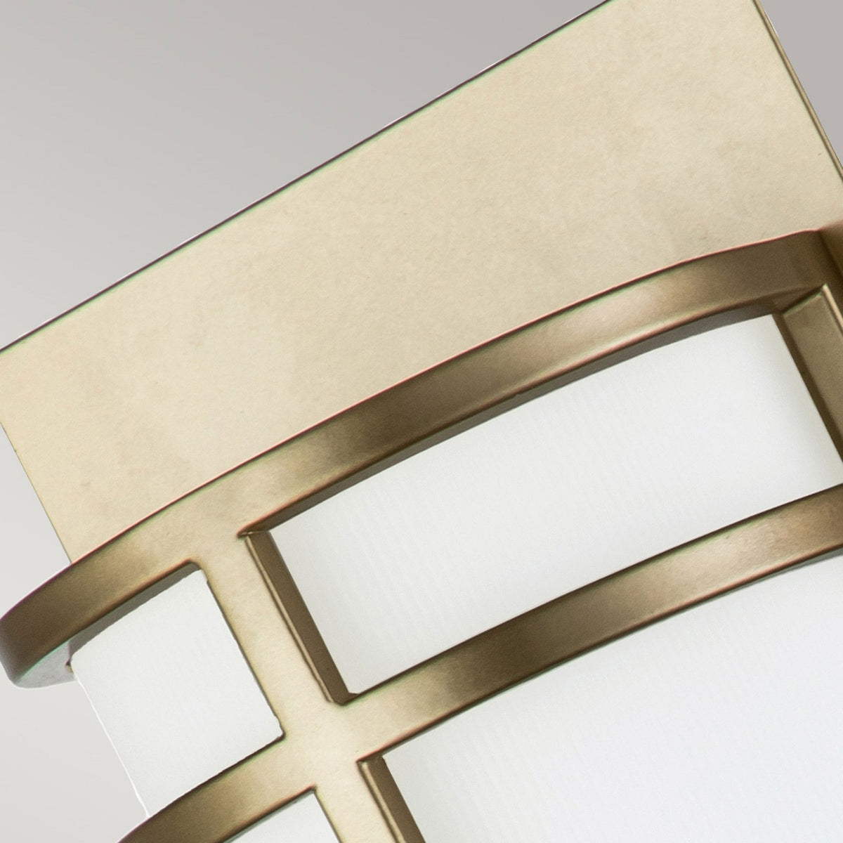 Fusion Tall Wall Light in Painted Natural Brass