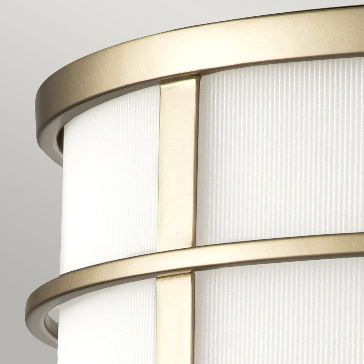 Fusion Three Light Flush Mount in Painted Natural Brass