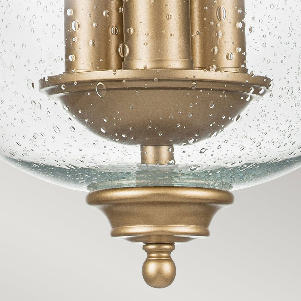 Pickering Lane Three Light Semi-Flush or Pendant in Painted Natural Brass