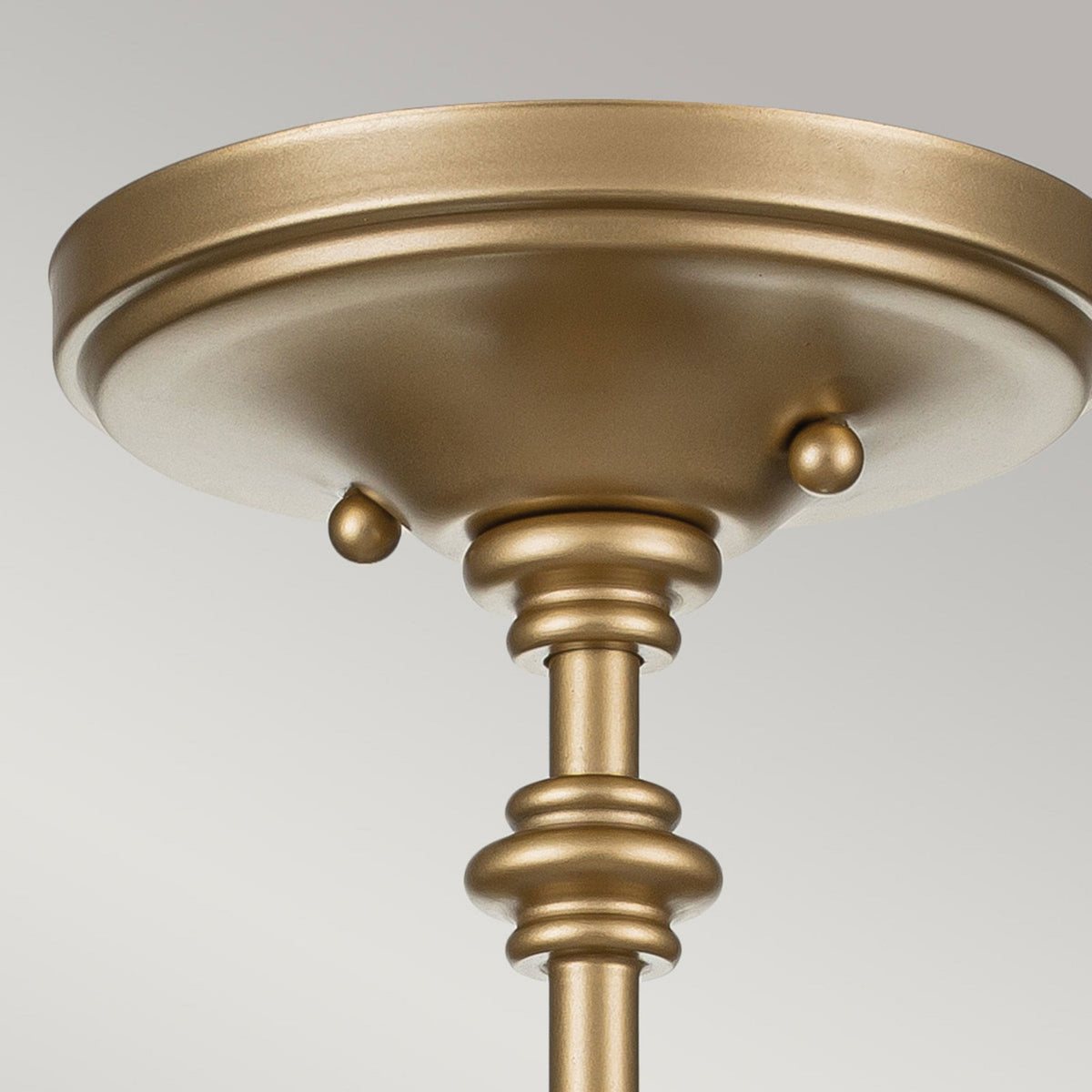 Pickering Lane Three Light Semi-Flush or Pendant in Painted Natural Brass
