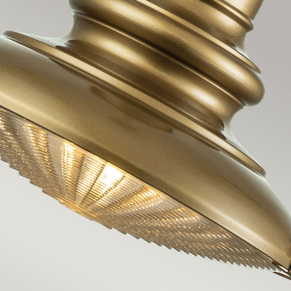 Redding Station Medium Pendant Chain Lantern in Painted Distressed Bronze