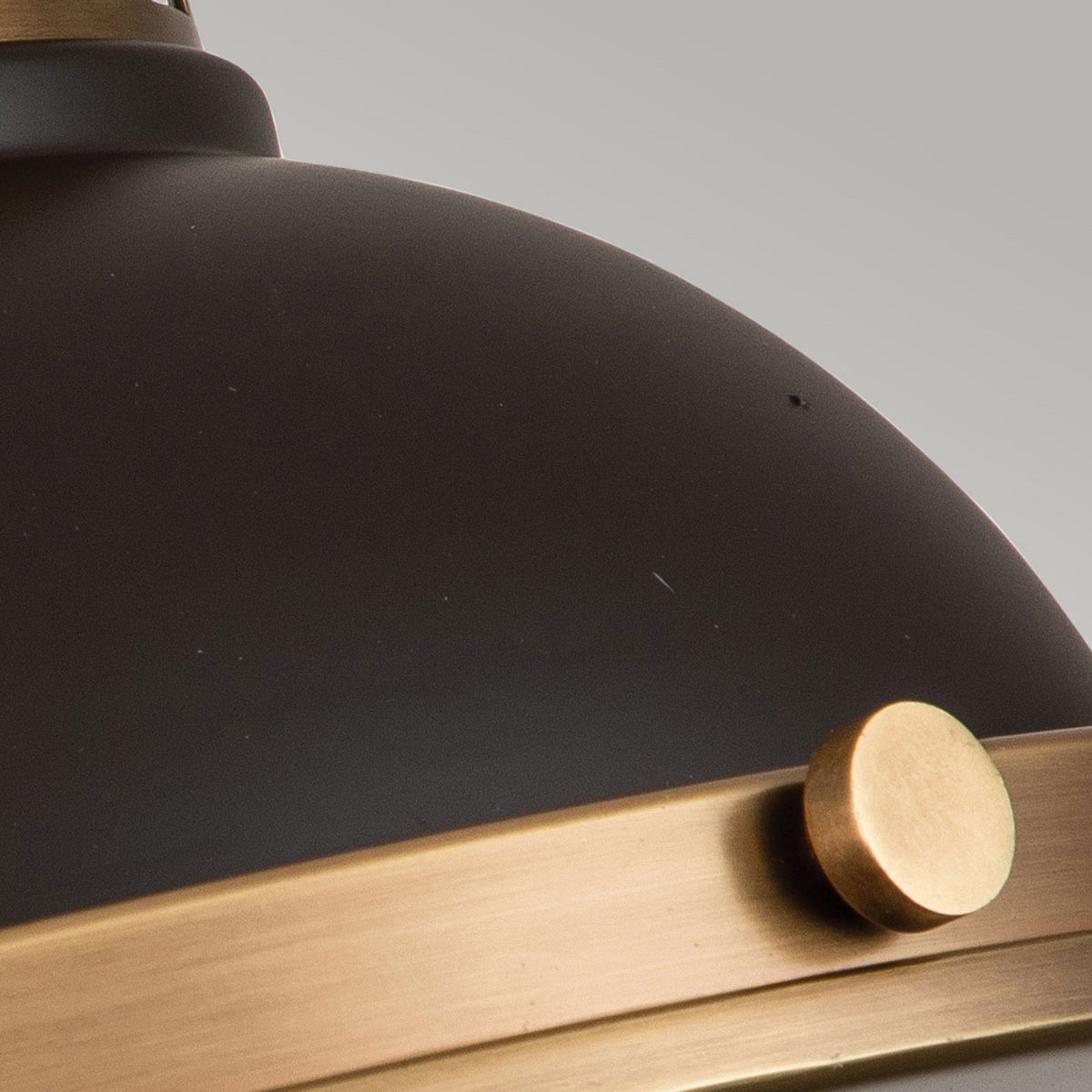 Amelia Flush Ceiling Light in Buckeye Bronze and Restoration Bronze with Glass Diffuser