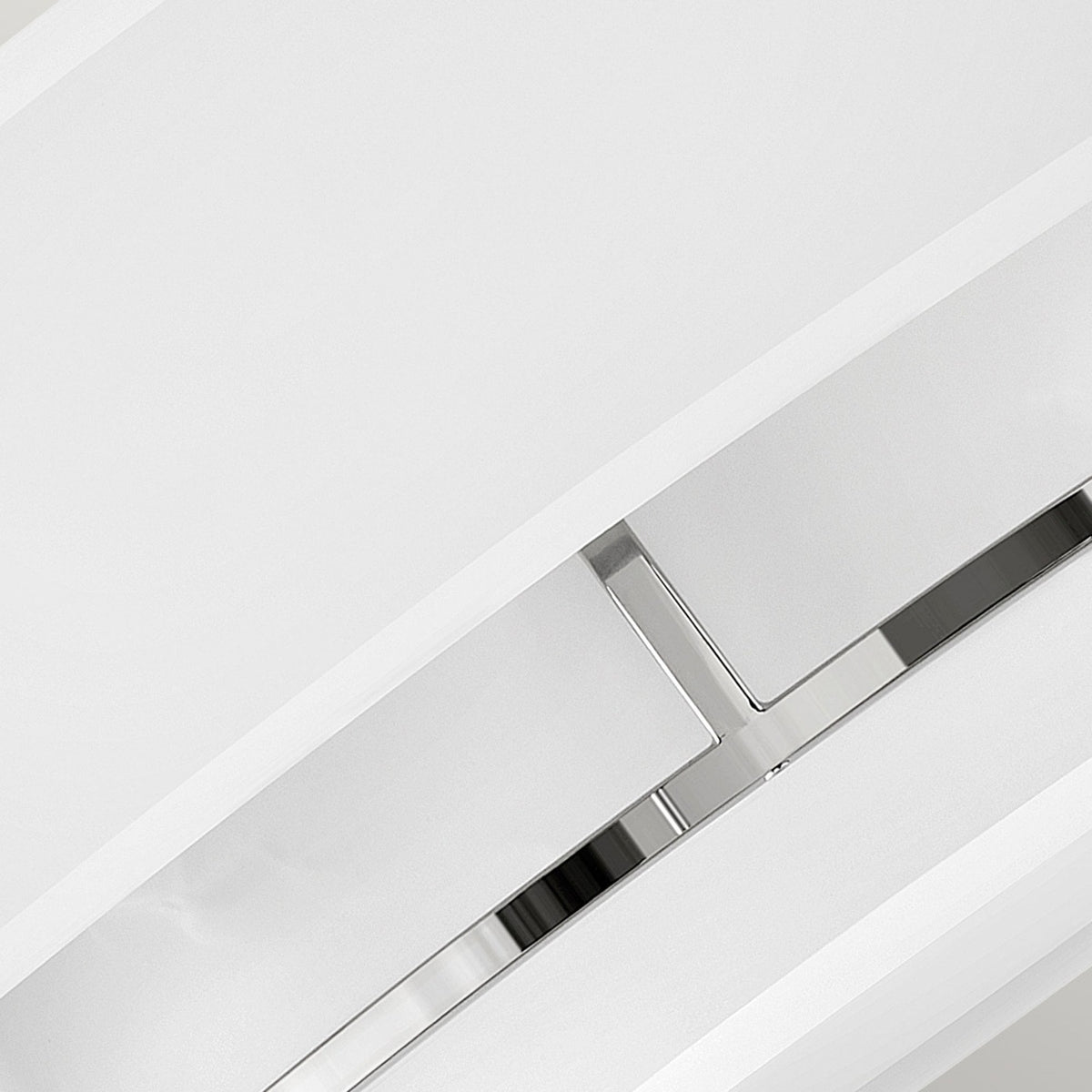 Graham Large Duo Mount Semi Flush or Pendant in Polished Nickel with Off White Shades