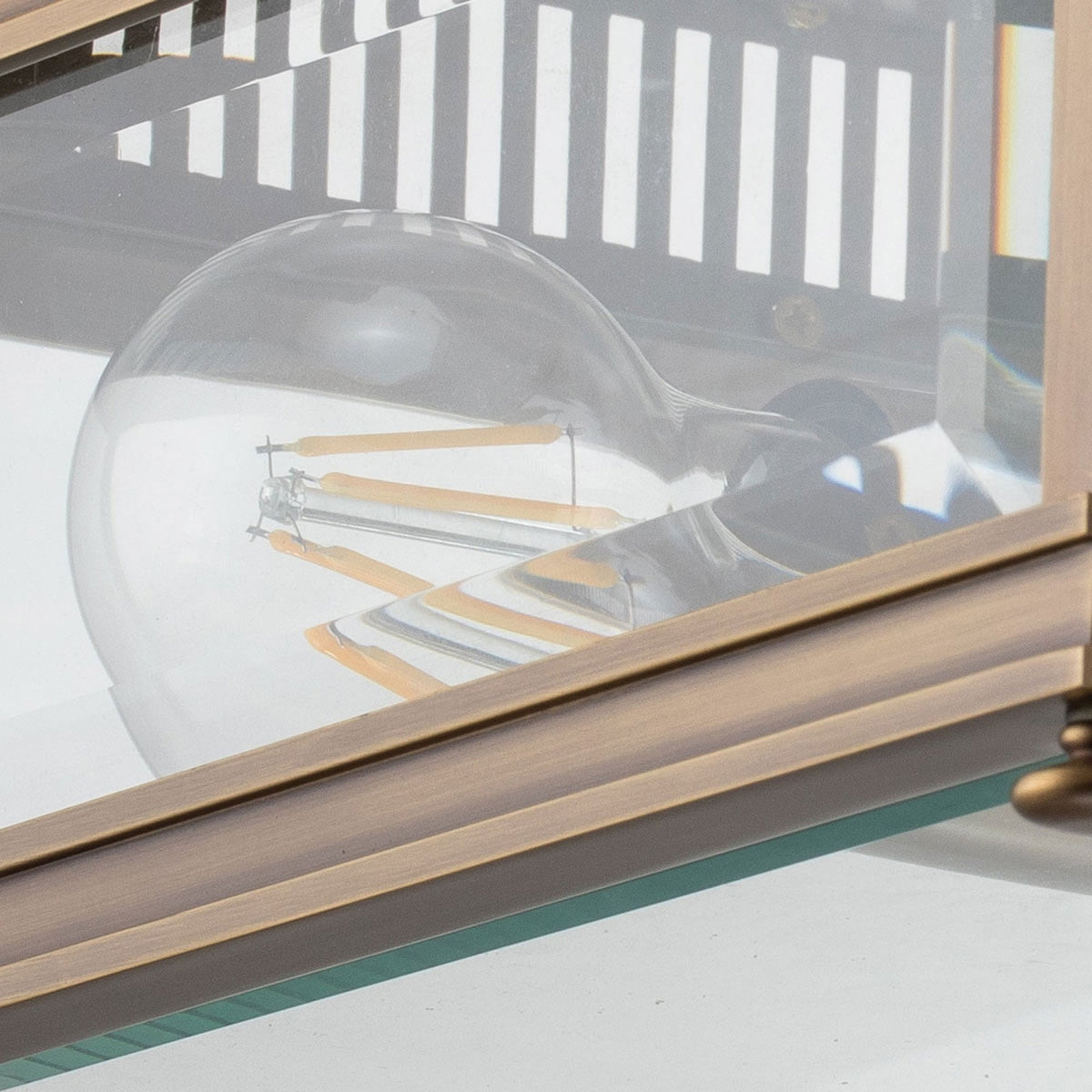 Holborn Coastal IP44 Exterior Ceiling Light in Dark Bronze