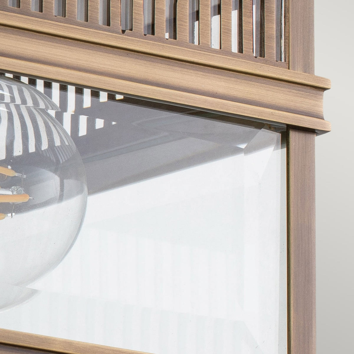 Holborn Coastal IP44 Exterior Ceiling Light in Dark Bronze