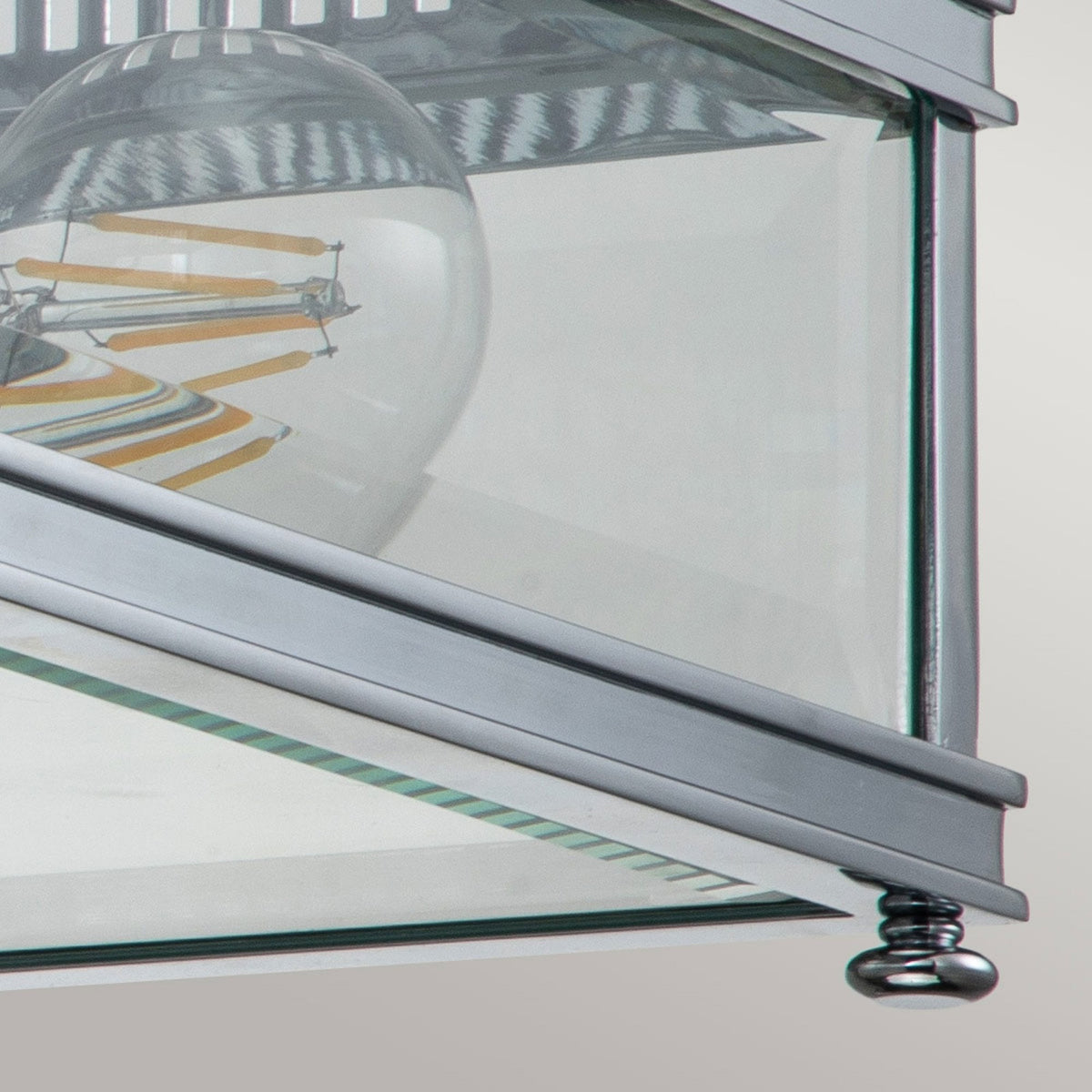 Holborn Coastal IP44 Exterior Ceiling Light in Polished Chrome