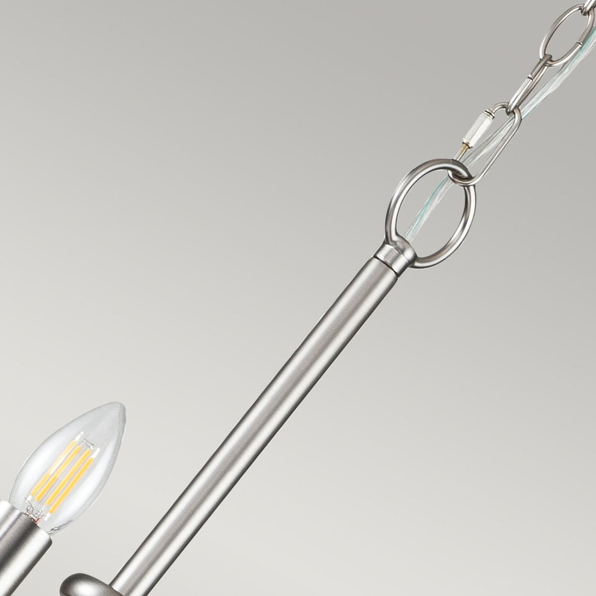 Capitol Hill Twelve Arm Chandelier Pendant in Brushed Nickel