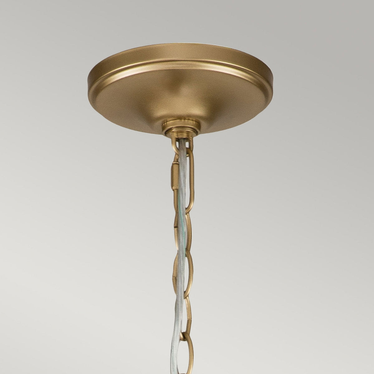 Capitol Hill Twelve Arm Chandelier Pendant in Painted Natural Brass