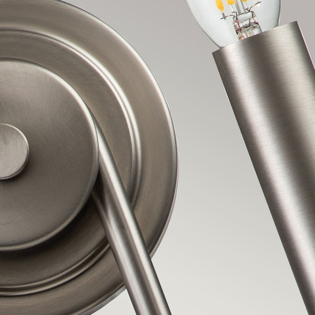 Capitol Hill Two Arm Wall Light in Brushed Nickel