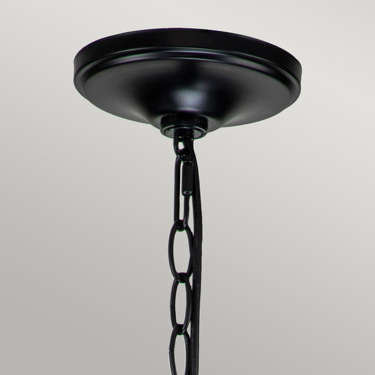 Capitol Hill Six Arm Chandelier Pendant in Black