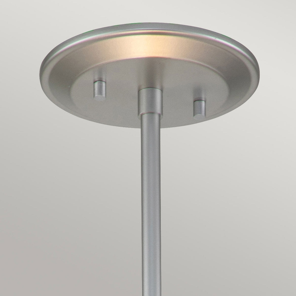 Ziggy Medium Duo Mount Pendant or Semi Flush in Silver with White Opal Glass Diffuser