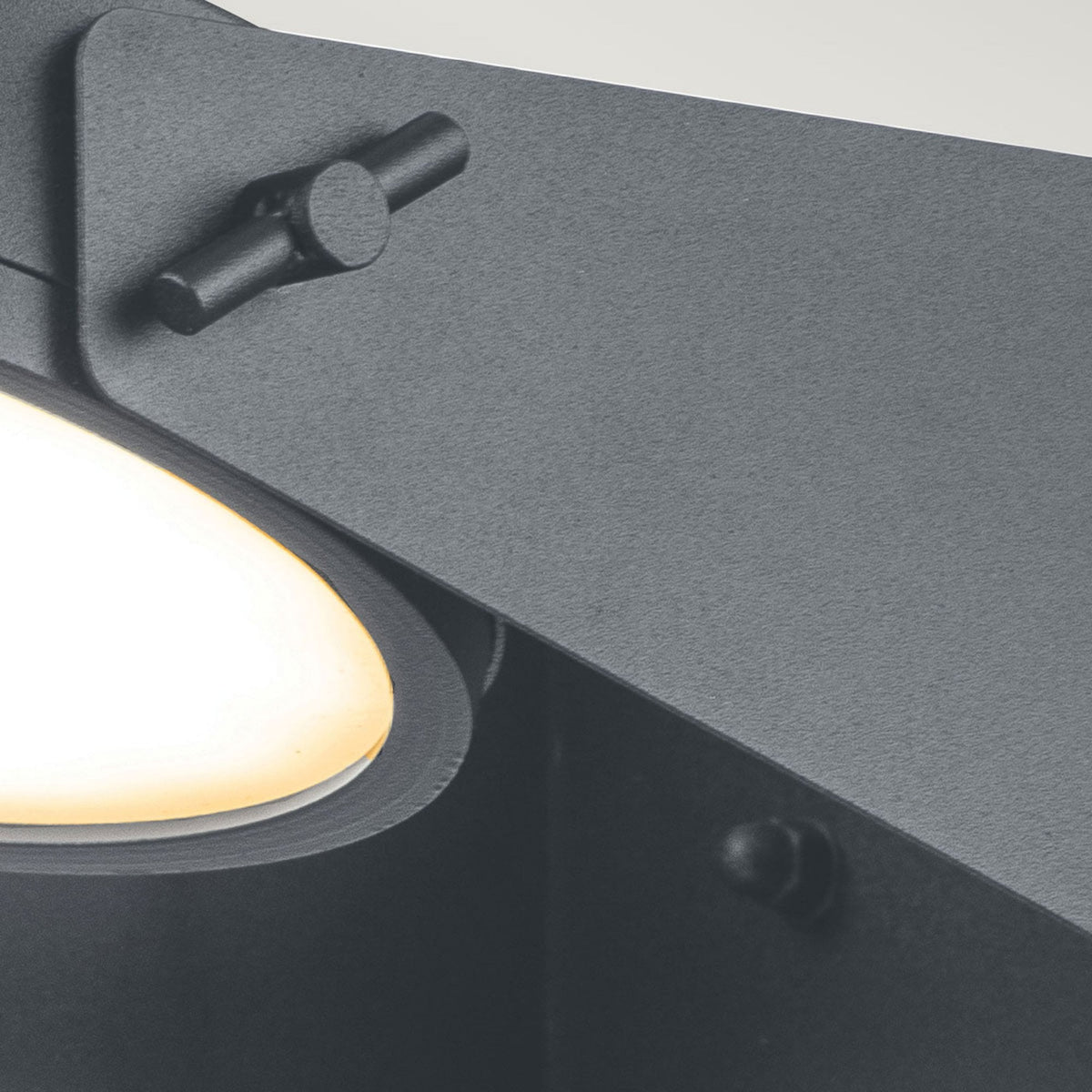 Zola Coastal IP44 16.5w LED Exterior Adjustable Wall Light in Grey